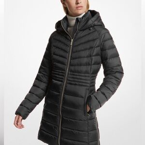 Packable Quilted Puffer Coat by Michael Kors